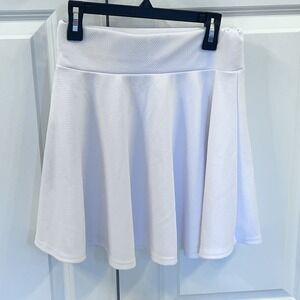 NWT‎ Afibi Casual Mini Stretch Waist Flared Plain Pleated Skirt Spandex Women S